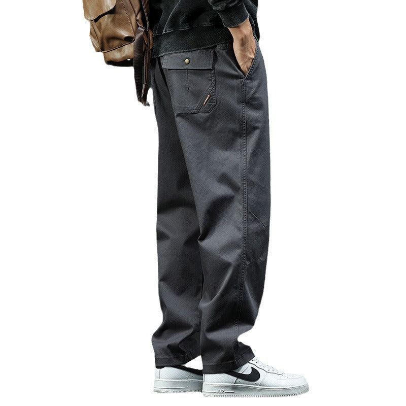 Loose Straight Workwear Pants.