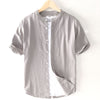 Gray [cotton and linen texture impermeable]