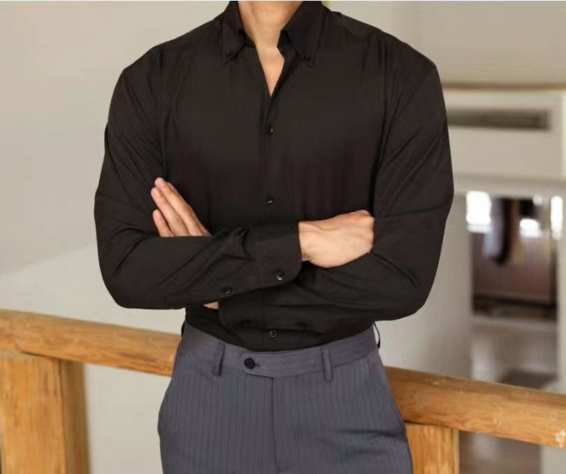 Modern Slim-Fit French Dress Shirt