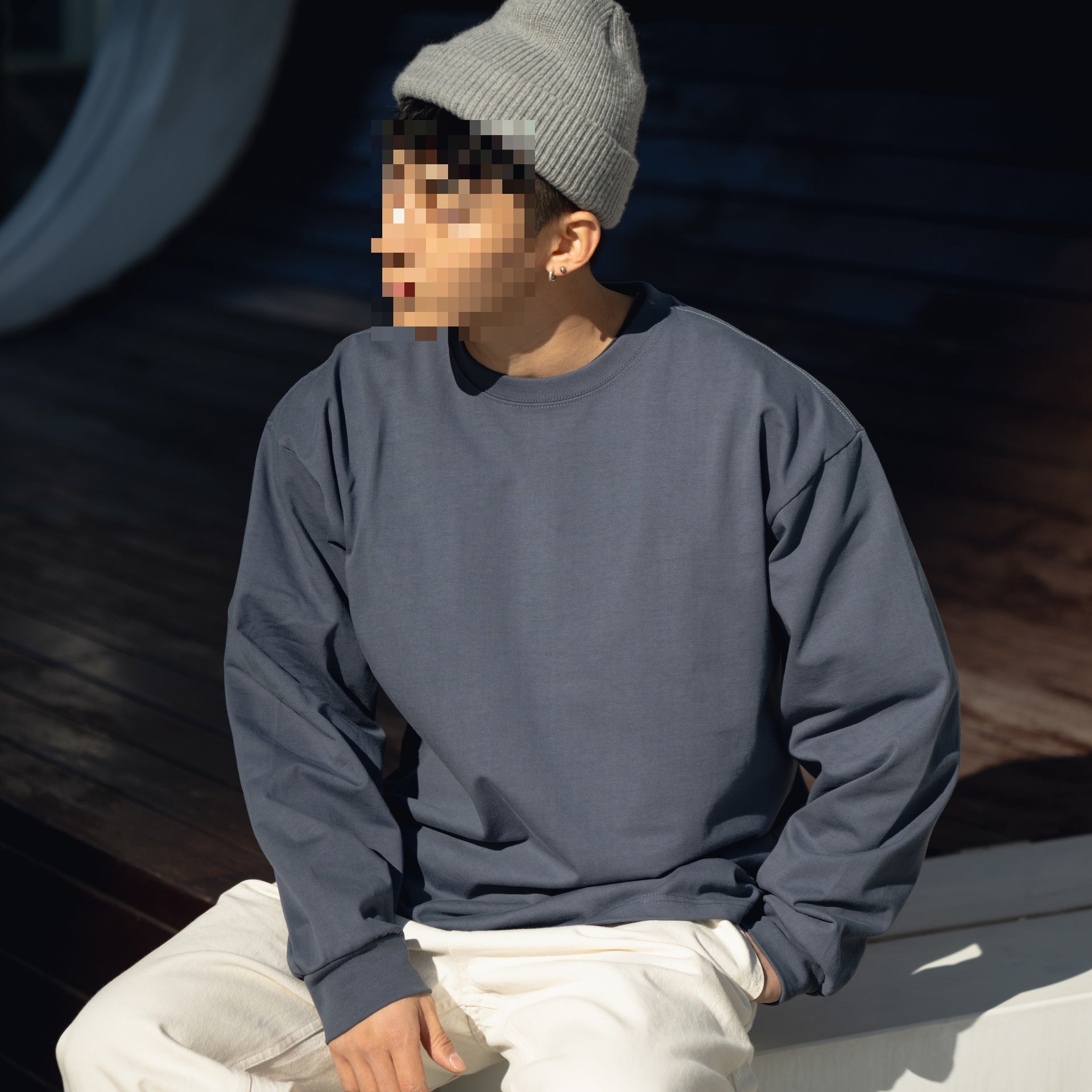 Crewneck Long-Sleeve Tee