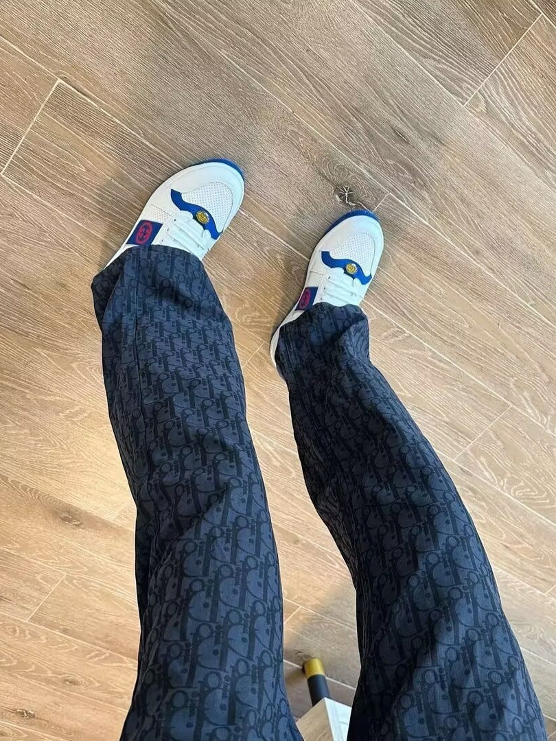 Monogram Straight-Leg Trousers