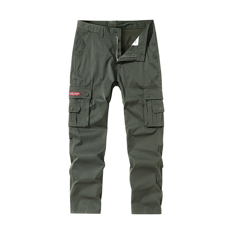 Men's new outerwear fashionable straight-leg multi-pocket cargo pants cross-border exclusively for Amazon 895555
