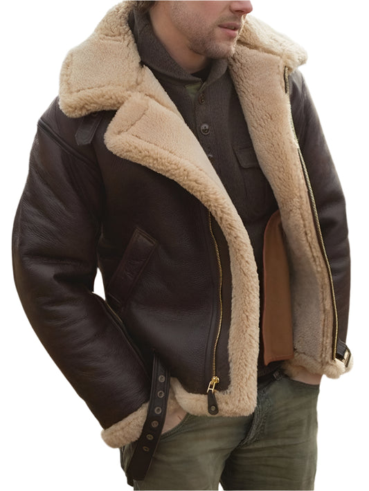Aviator classic leather jacket