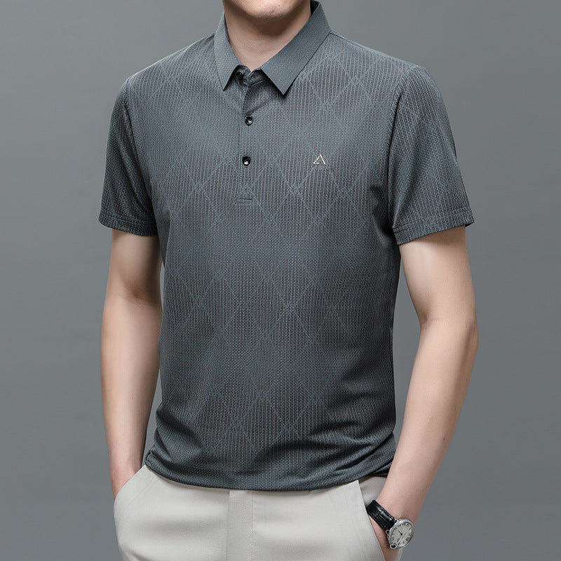 Geometric Knit Polo