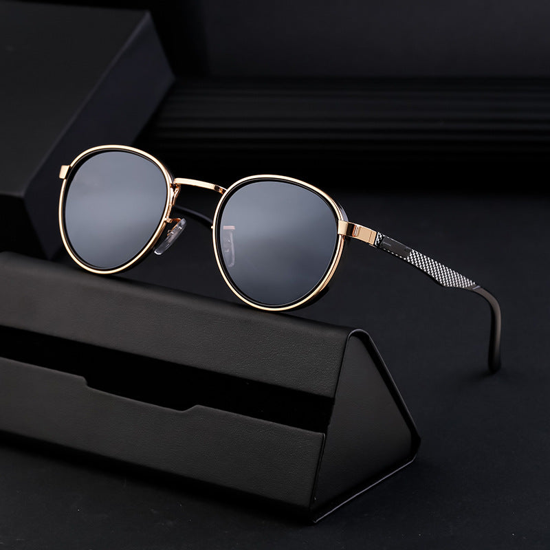 Metal Round-Frame Sunglasses