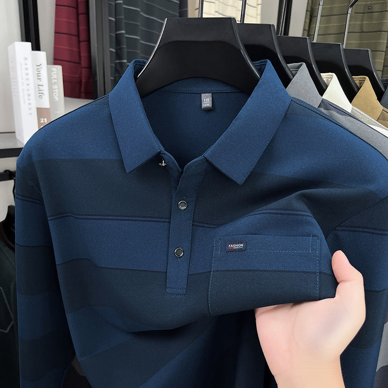 Men's Striped Polo Shirt