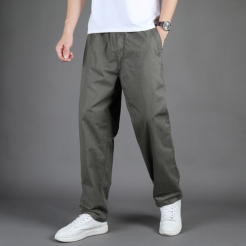 Men's Straight-Leg Casual Trousers
