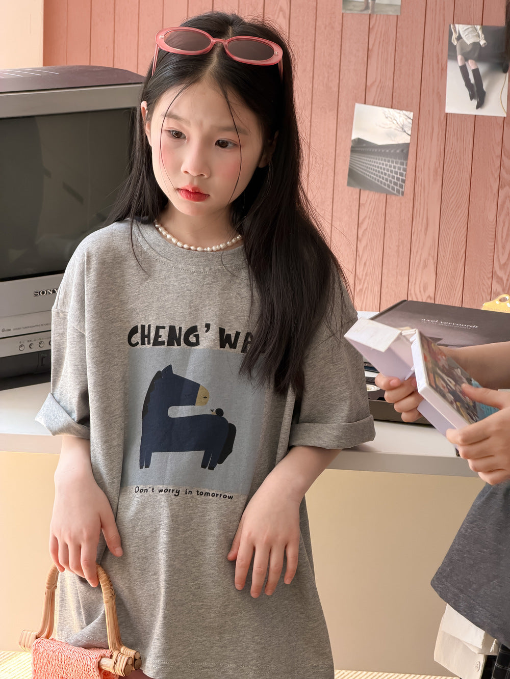 Kids' Pony Letter T-Shirt