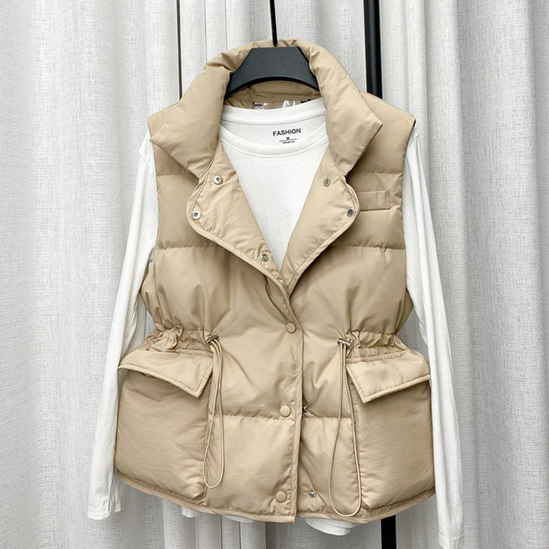 Padded Drawstring Vest