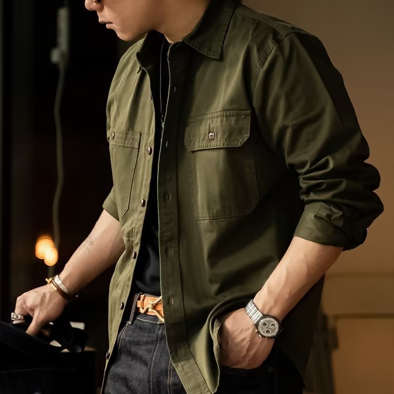 Vintage Workwear Shirt Jacket