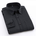 Casual Oxford Textile Shirt — 4XL/43 / black