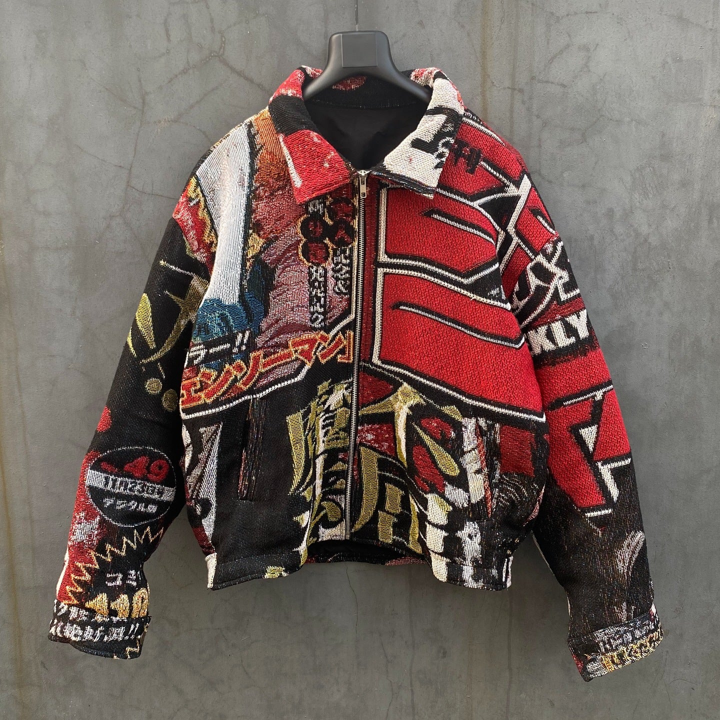 Manga-Graphic Tapestry Harrington Jacket