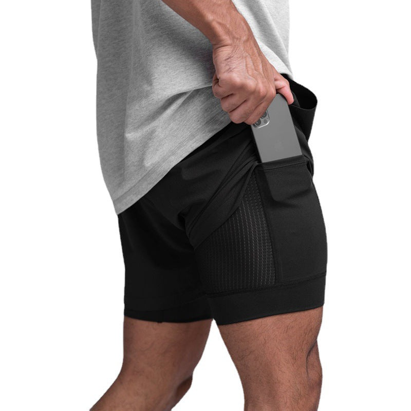 Men's Double-Layer Running Shorts