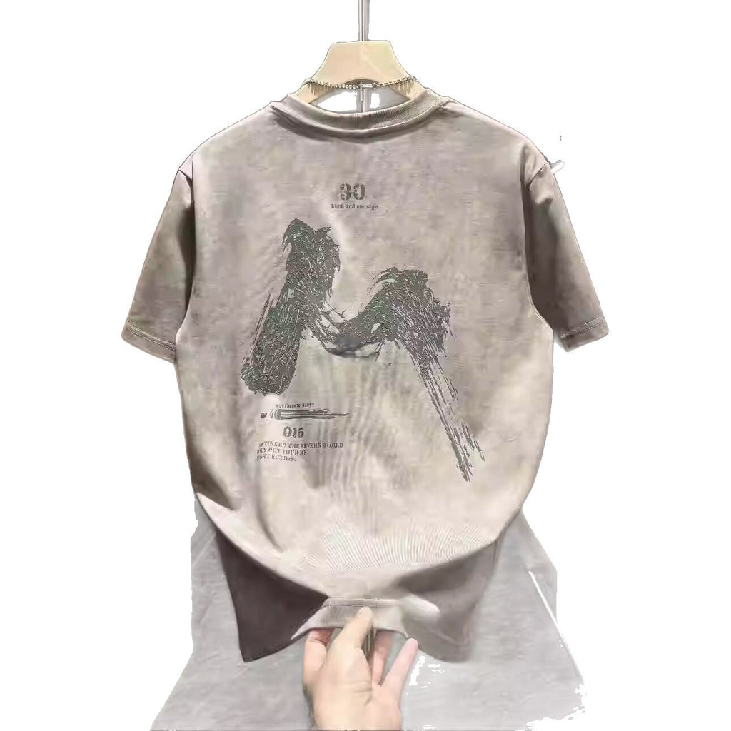 Abstract Graphic Crew Neck Tee