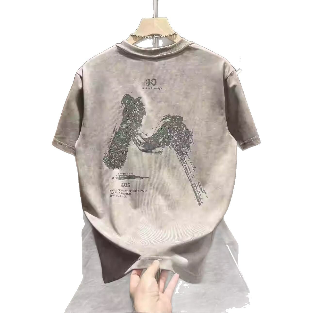 Abstract Graphic Crew Neck Tee