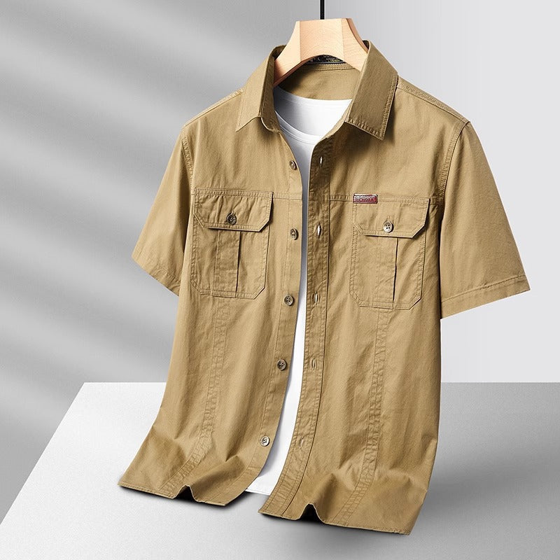 Men’s Tactical Utility Short-Sleeve Over-Shirt