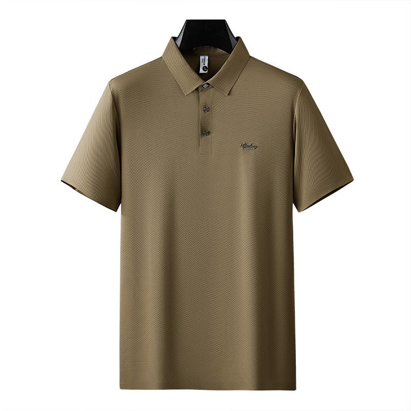 High-Elastic Ice Silk Polo Shirt