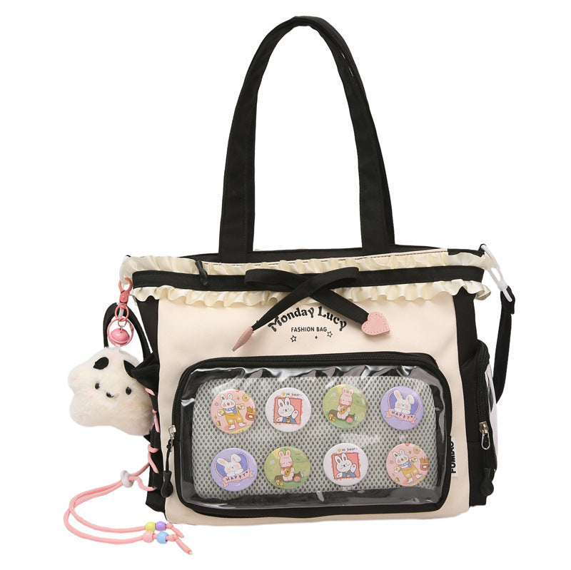 Ruffled Clear Display Backpack