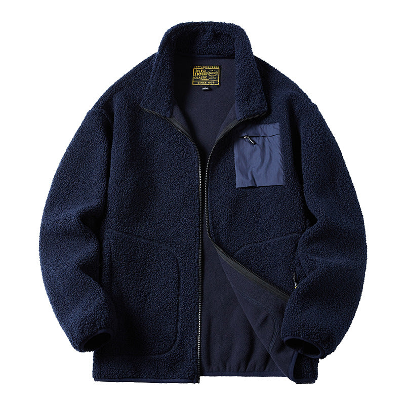 Thickened teddy fleece jacket