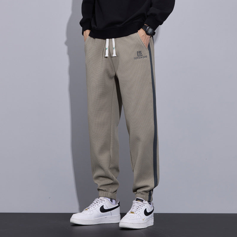 Striped Ankle-Cuff Joggers