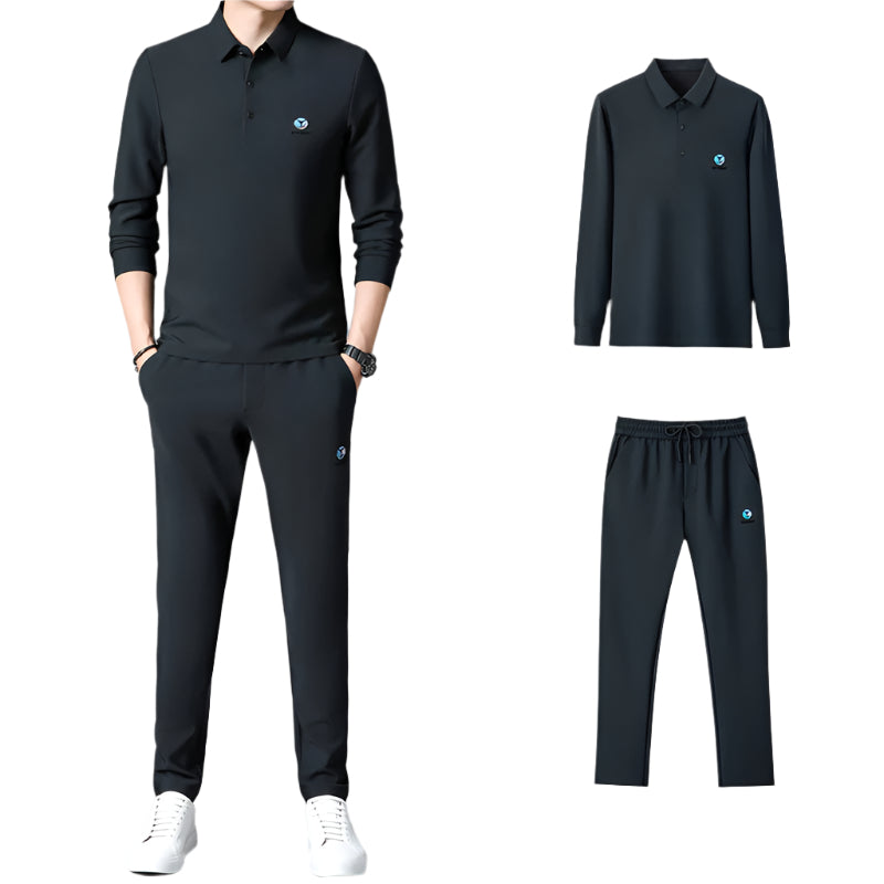 Long-Sleeve Polo Track Set