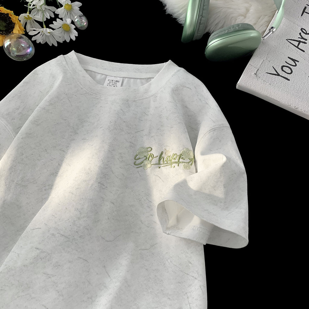Embroidered Loose-Fit T-shirt