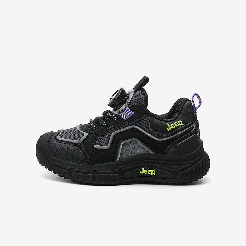 Kids Dial Closure Outdoor Sneakers