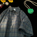 Vintage Plaid Casual Overshirt