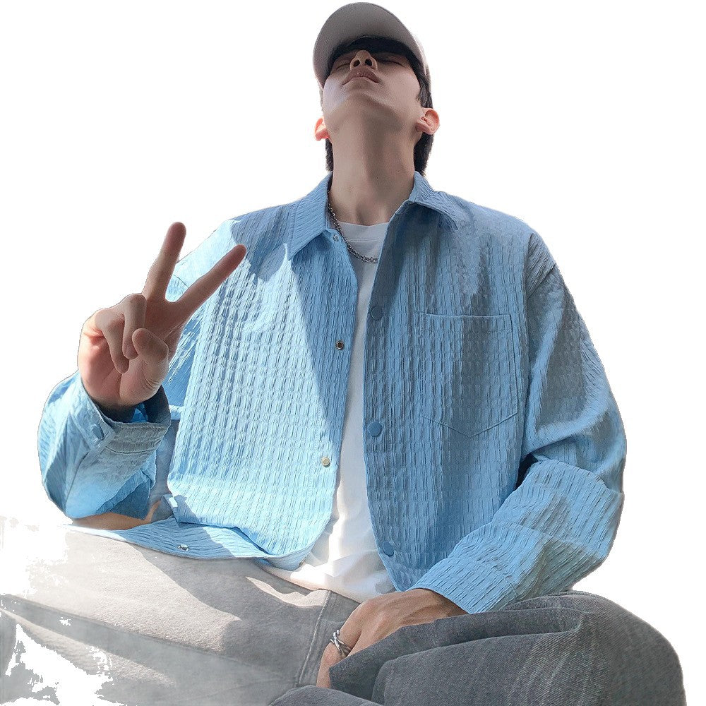 Textured Poplin Overshirt