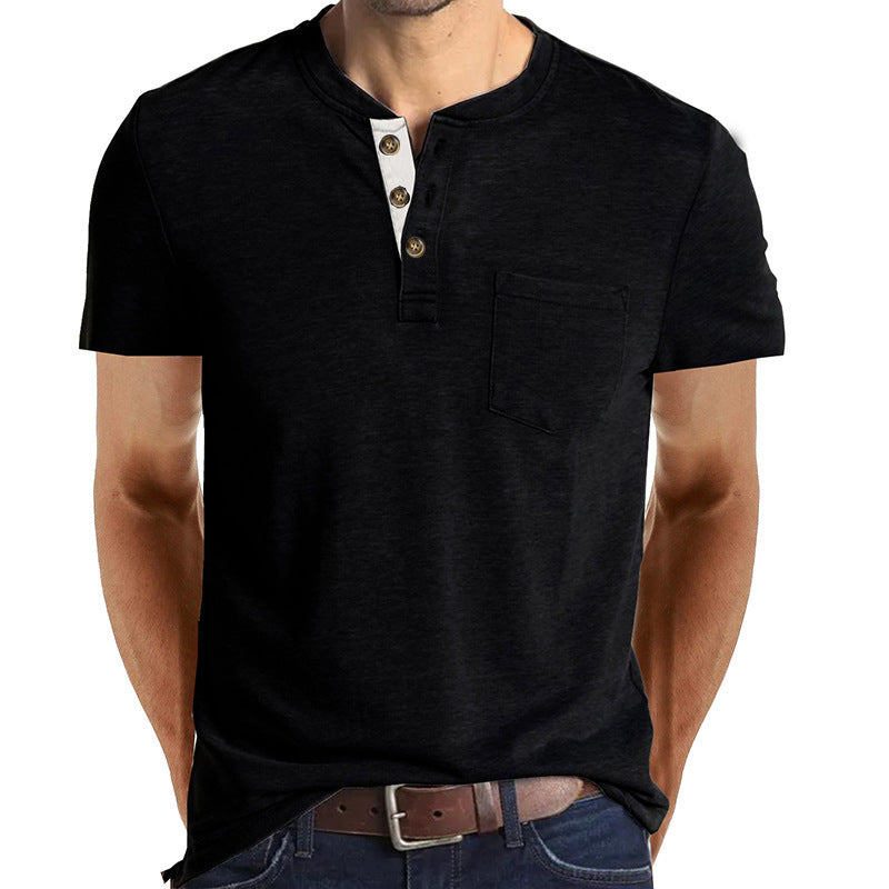 Men’s Slim-Fit Henley Tee