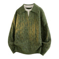 Vintage Cable-Knit Polo Sweater