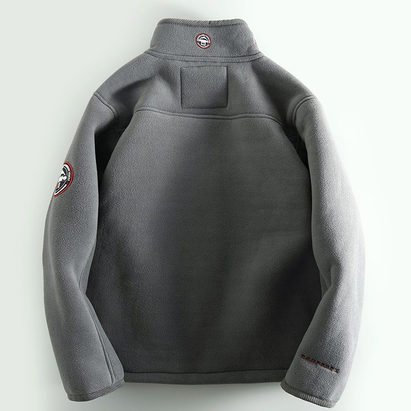Men's Fleece Lined Stand-Collar Jacket