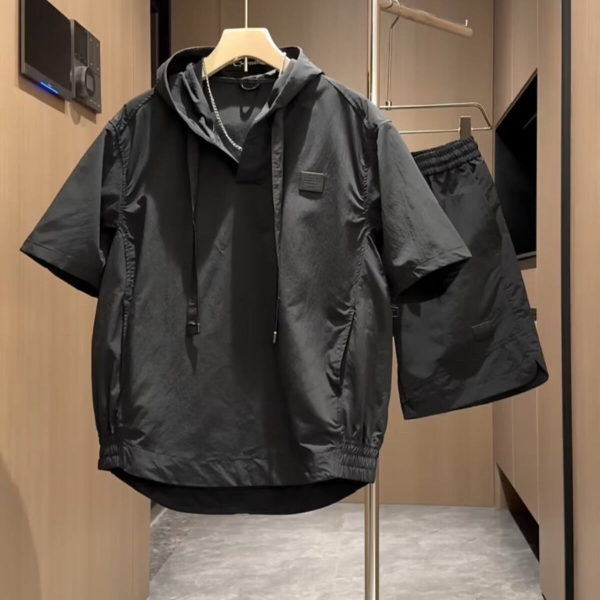 Windbreaker Hoodie and Shorts