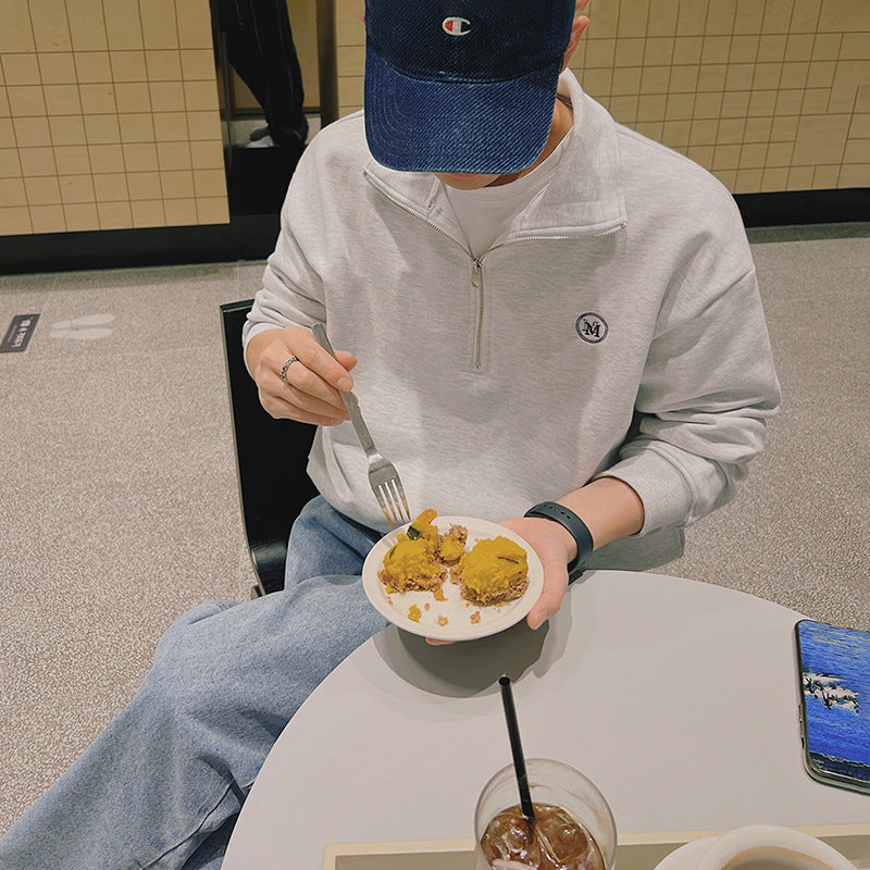 Half-Zip Pullover Sweatshirt