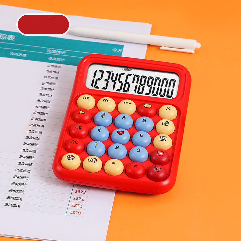 Playful Mechanical Button Calculator