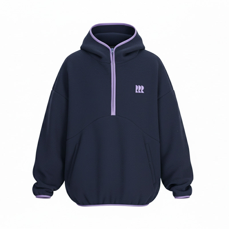Technical Half-Zip Fleece Hoodie