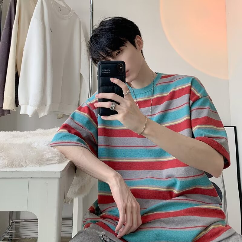 Striped Short-Sleeved T-shirt