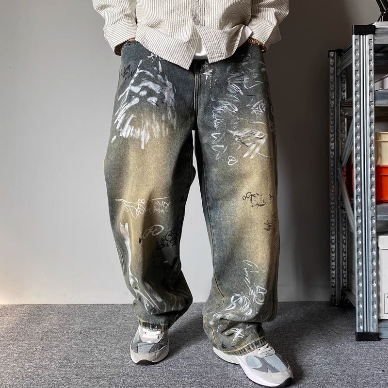 Graffiti Baggy Jeans