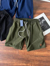 Army shorts with orange markers