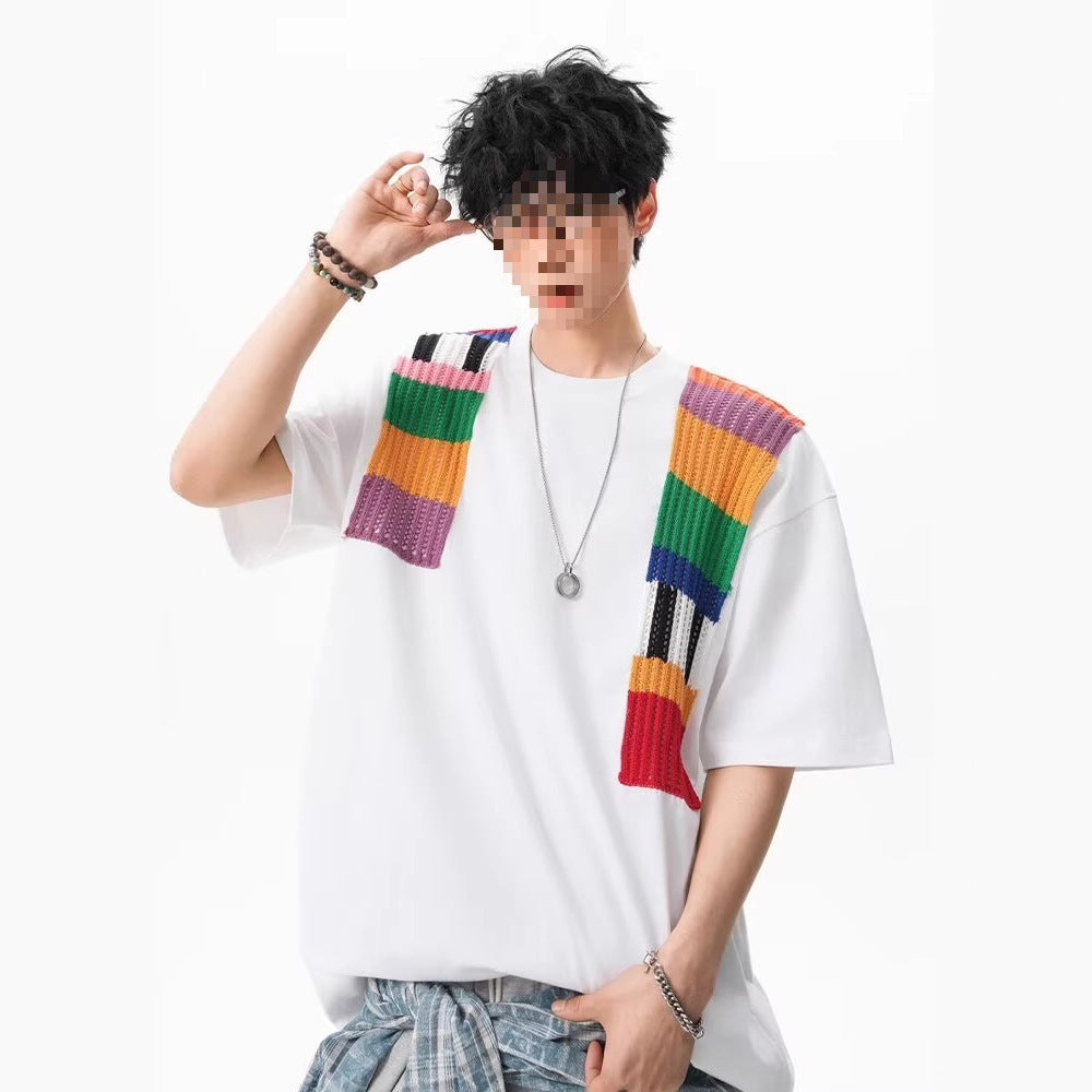 Patchwork Shoulder Tee