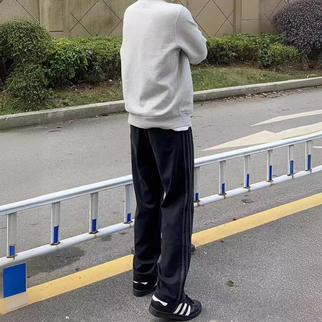 Striped Relaxed Fit Trousers