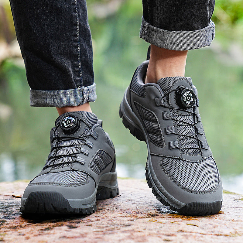 Hiking Shoes with Rotary Buckle