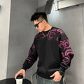 Abstract Numeric Graphic Sweatshirt