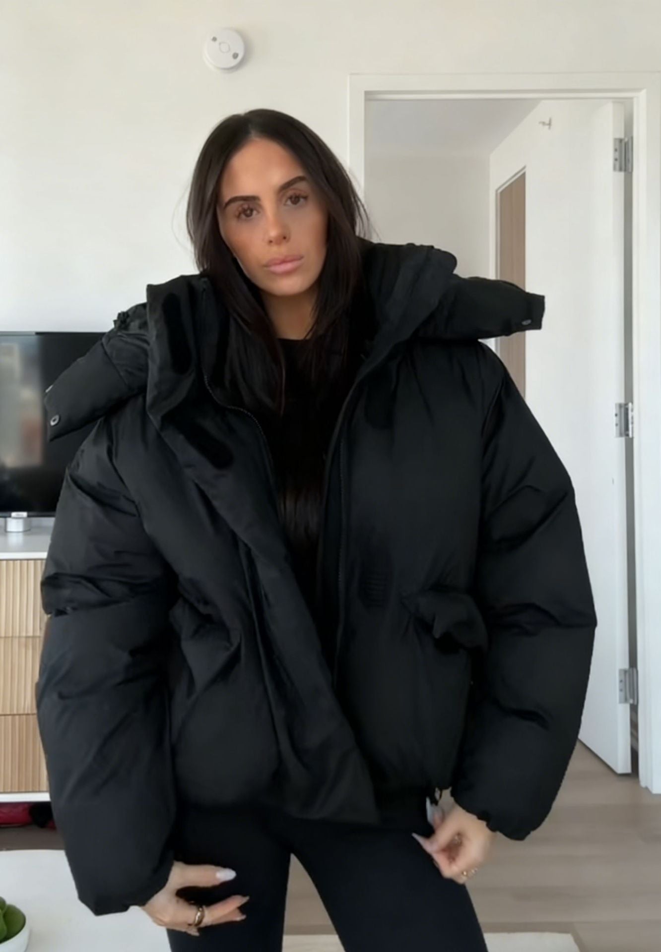 Plush Horizon Hooded Puffer