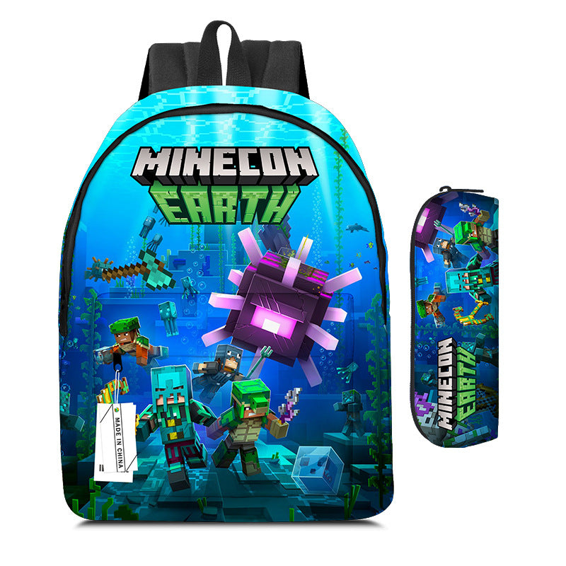 Pixel Game Backpack Set