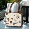 Autumn and Winter Bread Puppy White Shoulder Bag [Waterproof and Shockproof - Skin-friendly Hands]