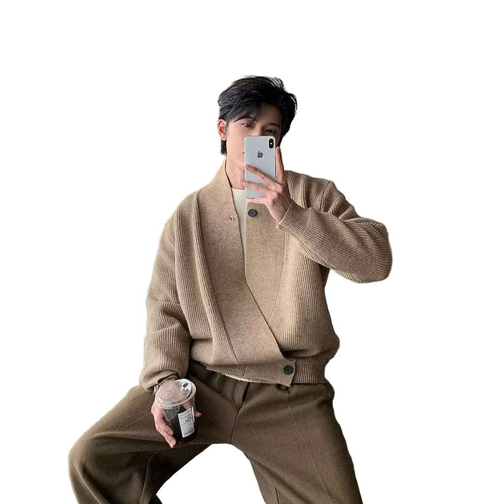 Asymmetrical Knit Cardigan