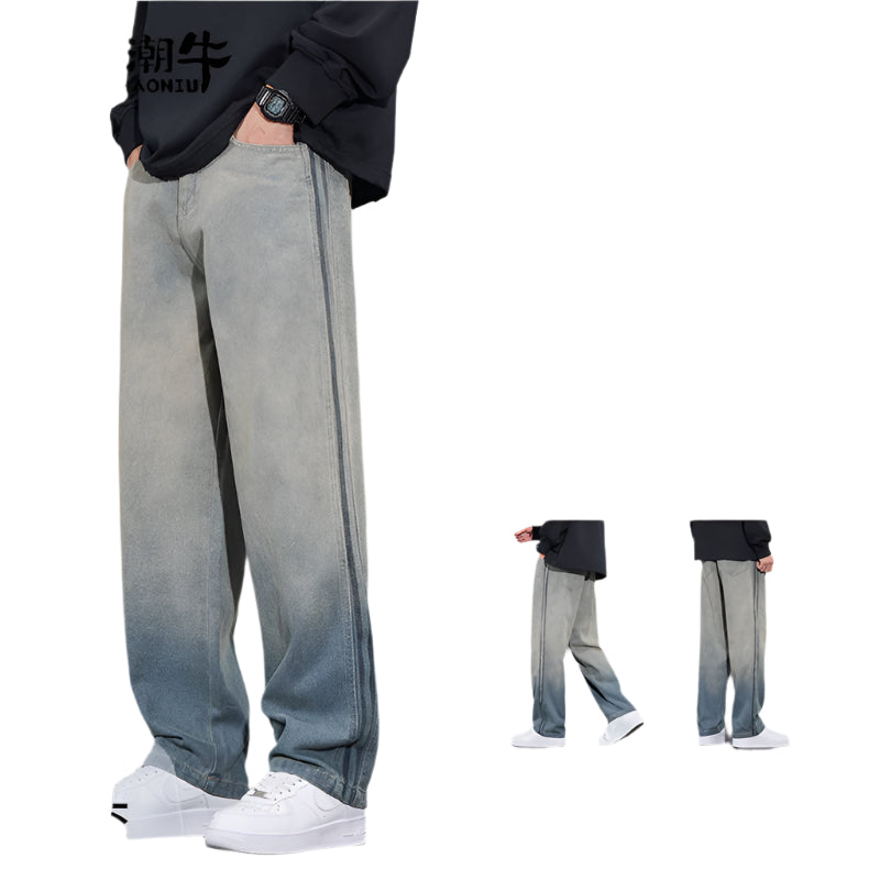 Gradient Wide-Leg Jeans