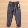 Thin trousers - dark gray (slanted pockets)