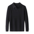 Seagull Collar Knit Polo Shirt